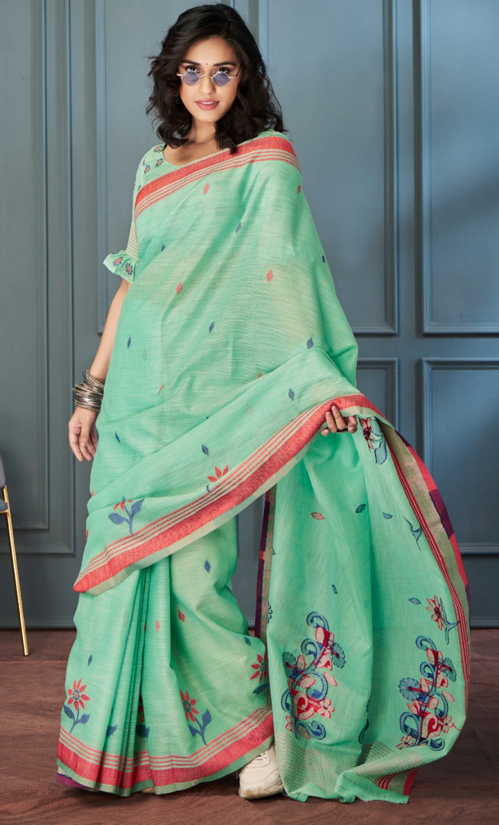 Essence of Music Linen Saree