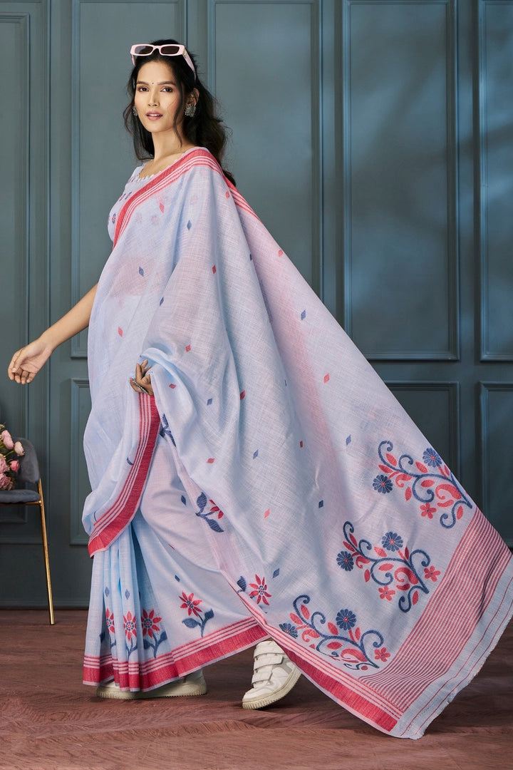 Essence of Music Linen Saree