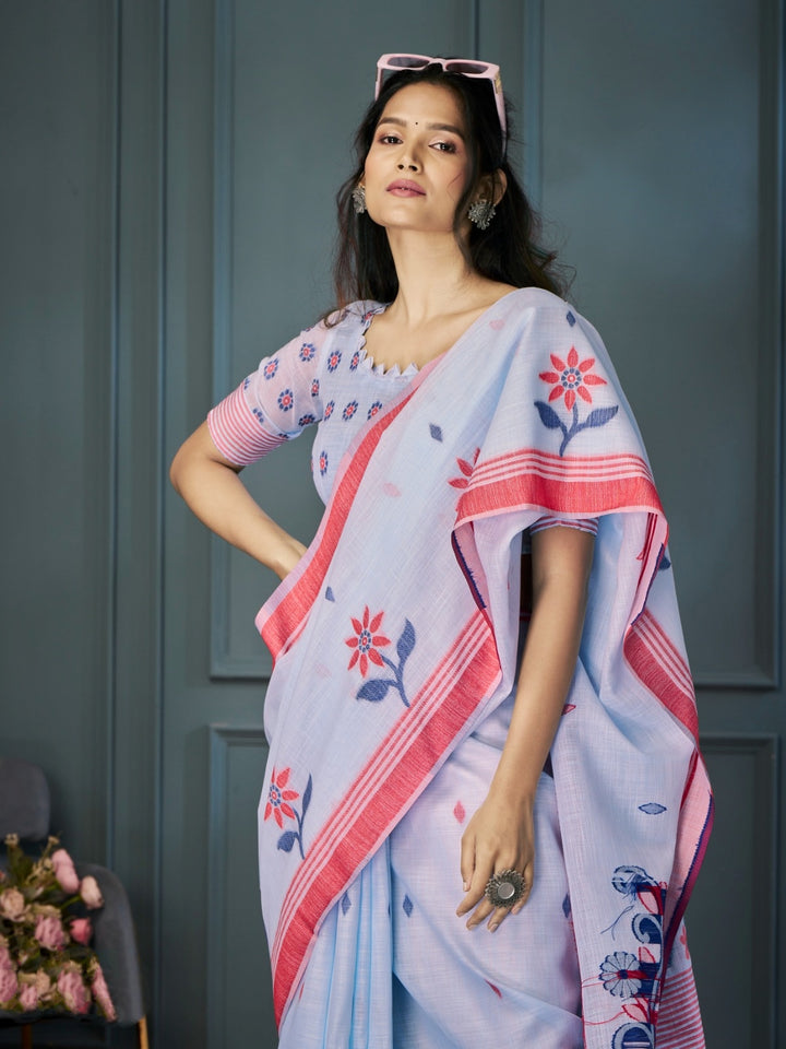 Essence of Music Linen Saree