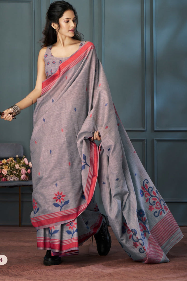 Essence of Music Linen Saree