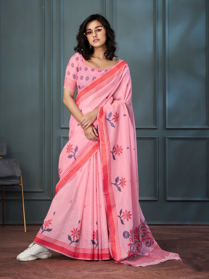 Essence of Music Linen Saree