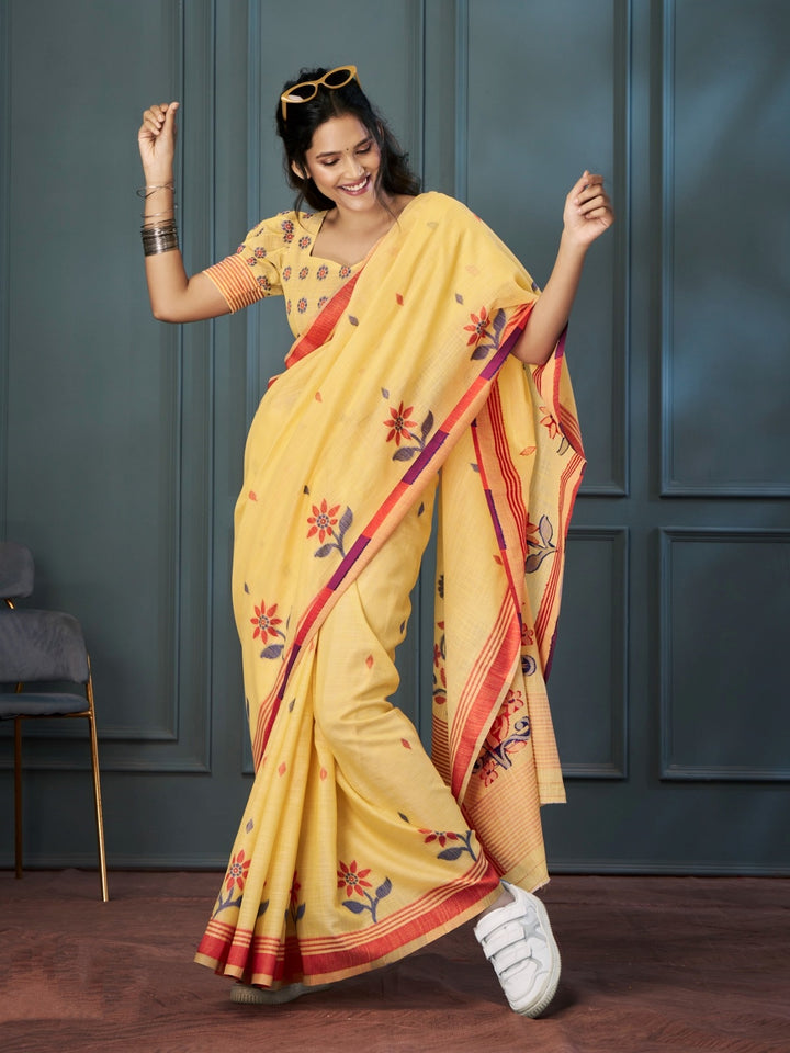 Essence of Music Linen Saree