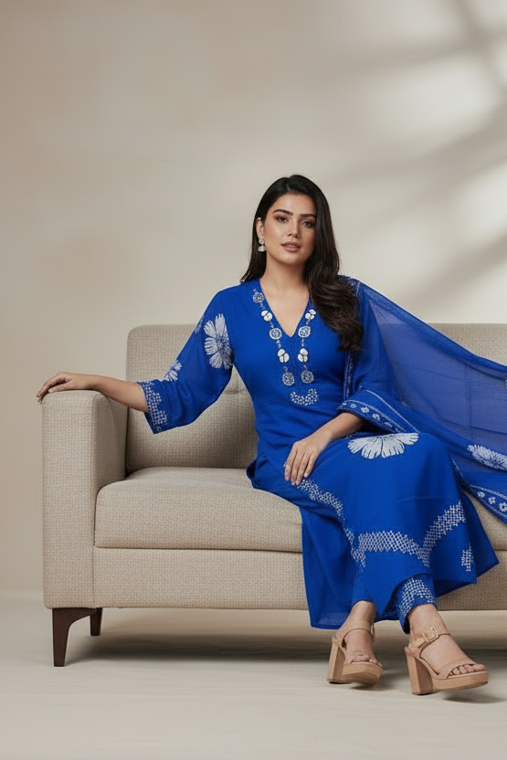 Cheers To Love Cotton Suit Set