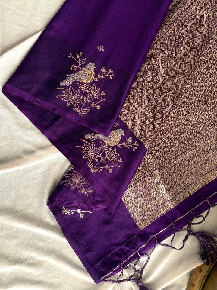 Mix Of Modernity Satin Dola Silk Saree