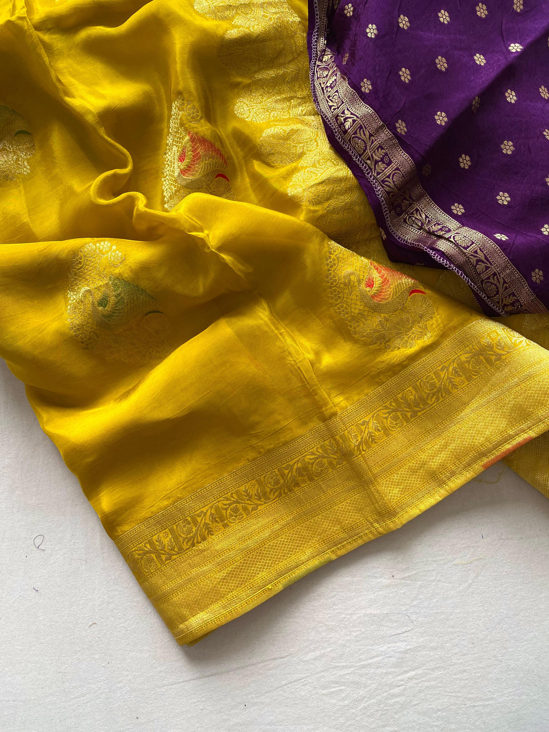 My Favorite Brushstrokes Banarasi Muga Silk Saree