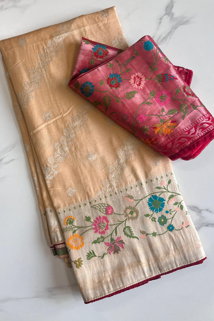 Ghana Banarasi Tissue Silk Saree