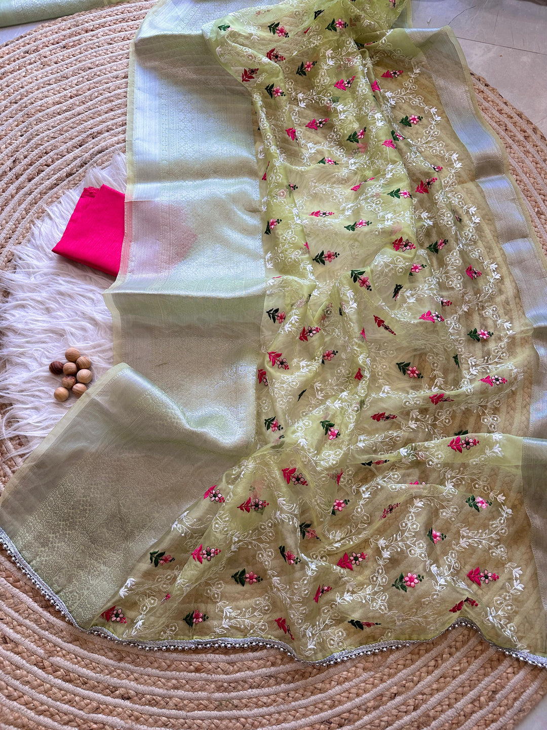 Kolahal Designer Organza Silk Saree