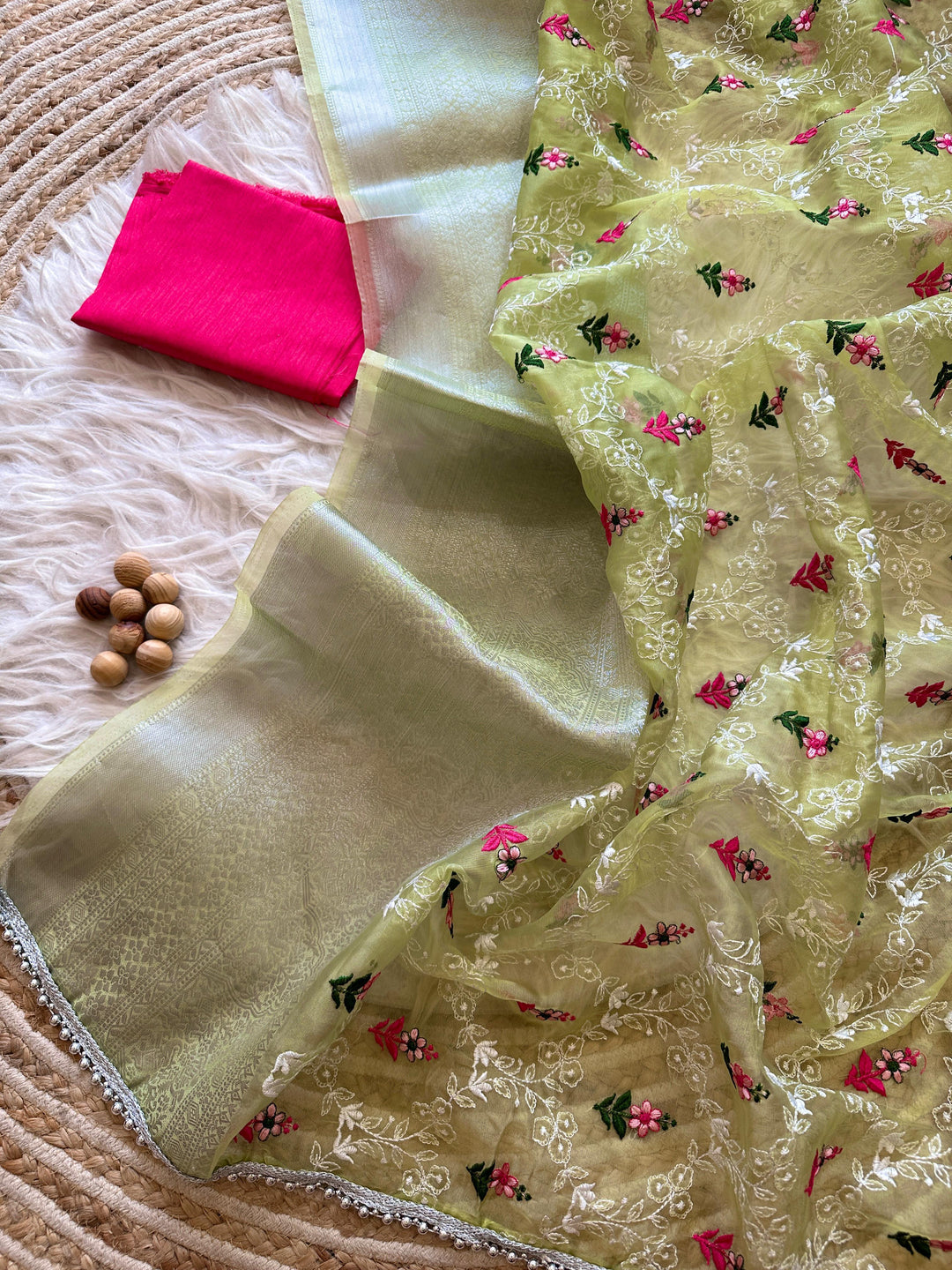 Kolahal Designer Organza Silk Saree