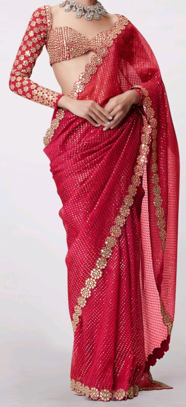 Bollywood Block Buster Georgette Saree