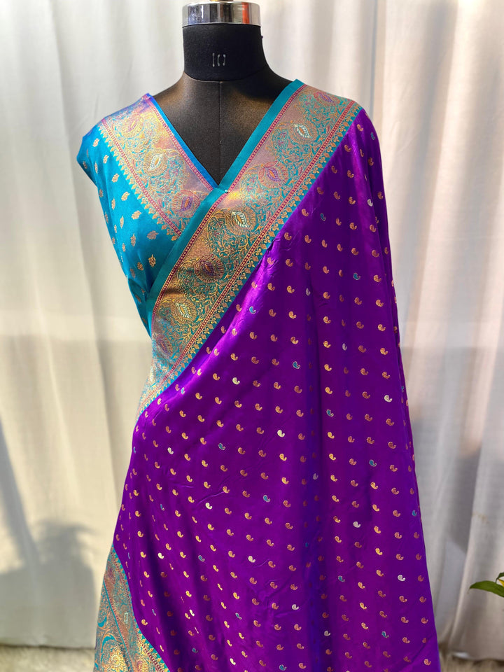 Ocean lover Paithani Silk Saree