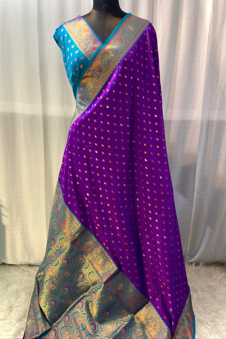 Ocean lover Paithani Silk Saree