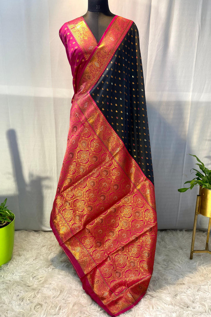 Ocean lover Paithani Silk Saree