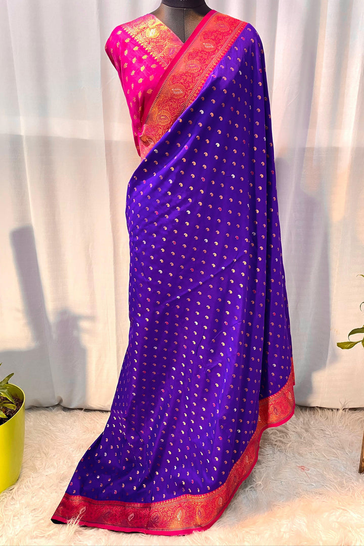 Ocean lover Paithani Silk Saree