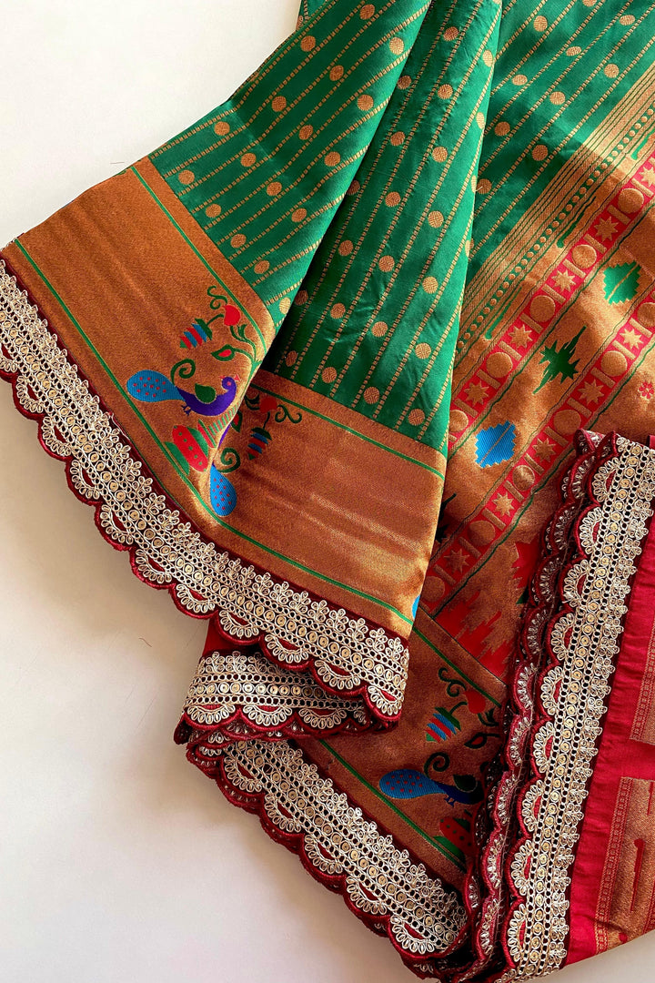 Full Bloom Paithani Silk Saree