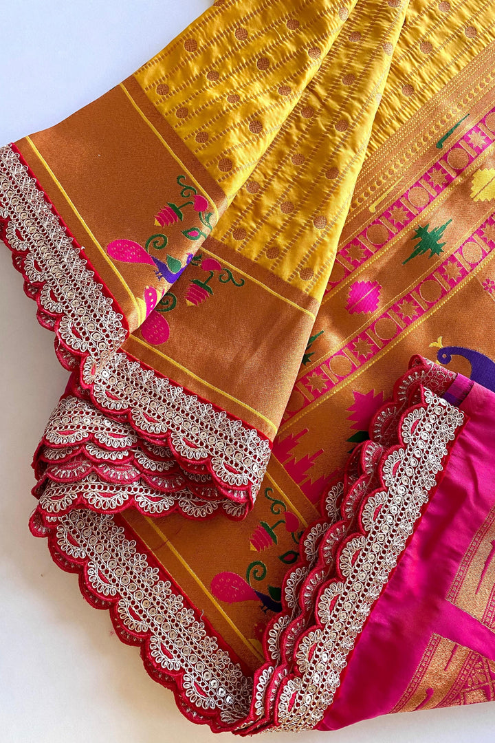 Full Bloom Paithani Silk Saree