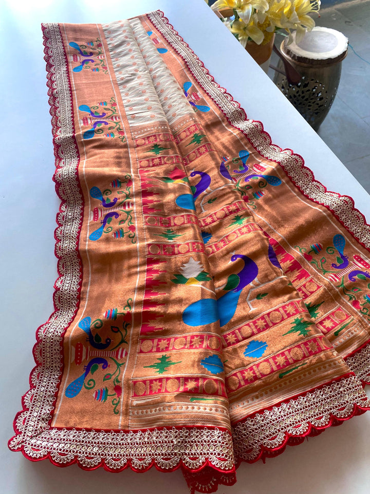 Full Bloom Paithani Silk Saree