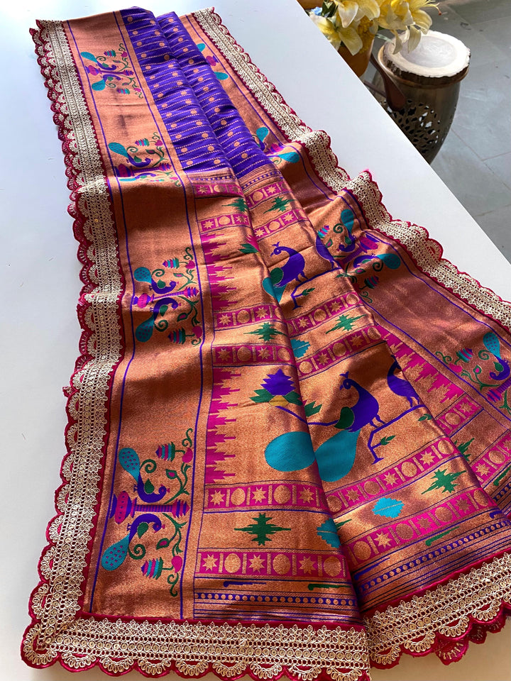 Full Bloom Paithani Silk Saree