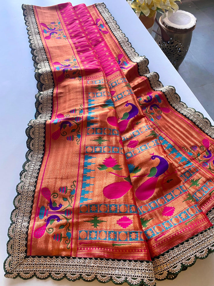 Full Bloom Paithani Silk Saree