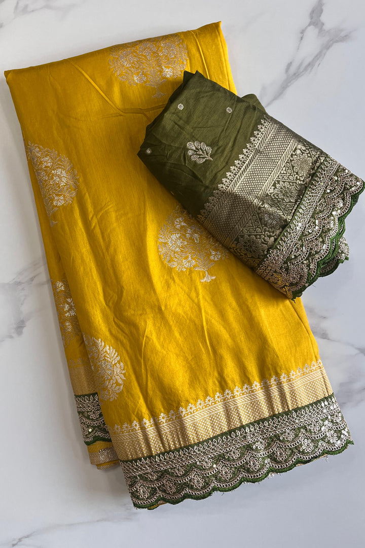 Go With  Banarasi Saree