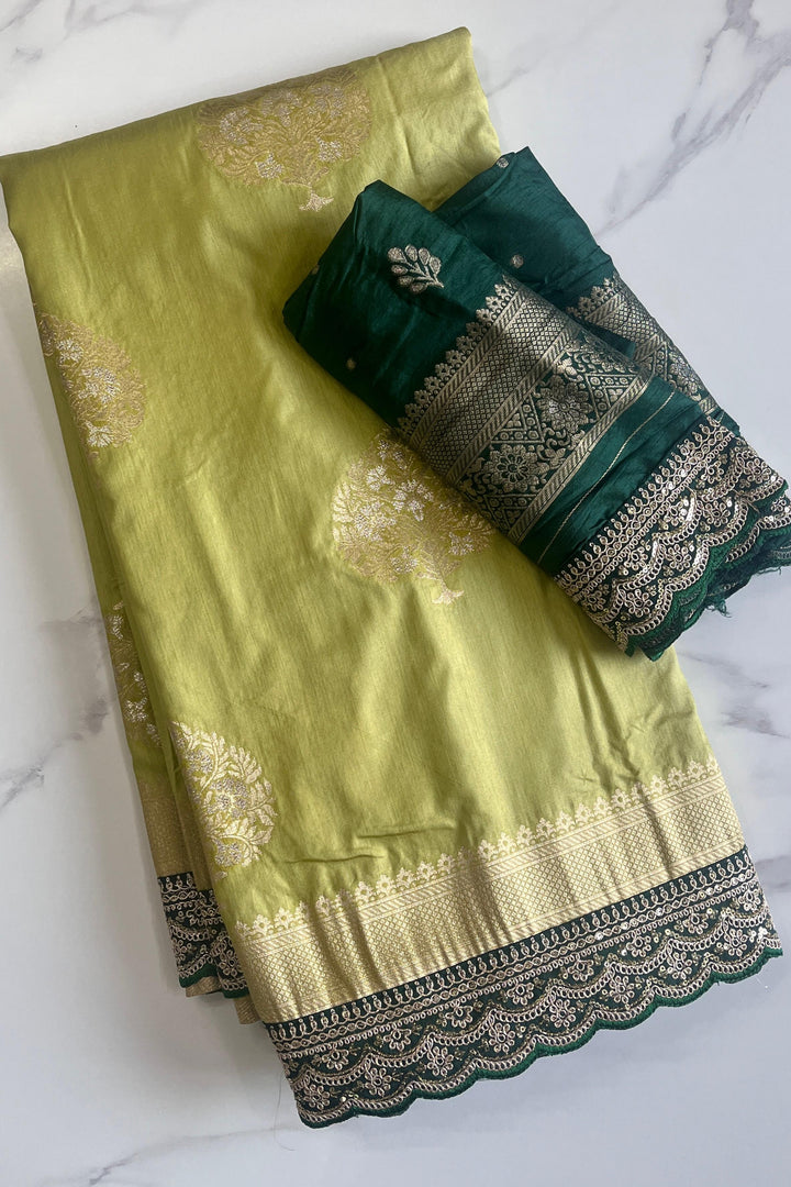 Go With  Banarasi Saree