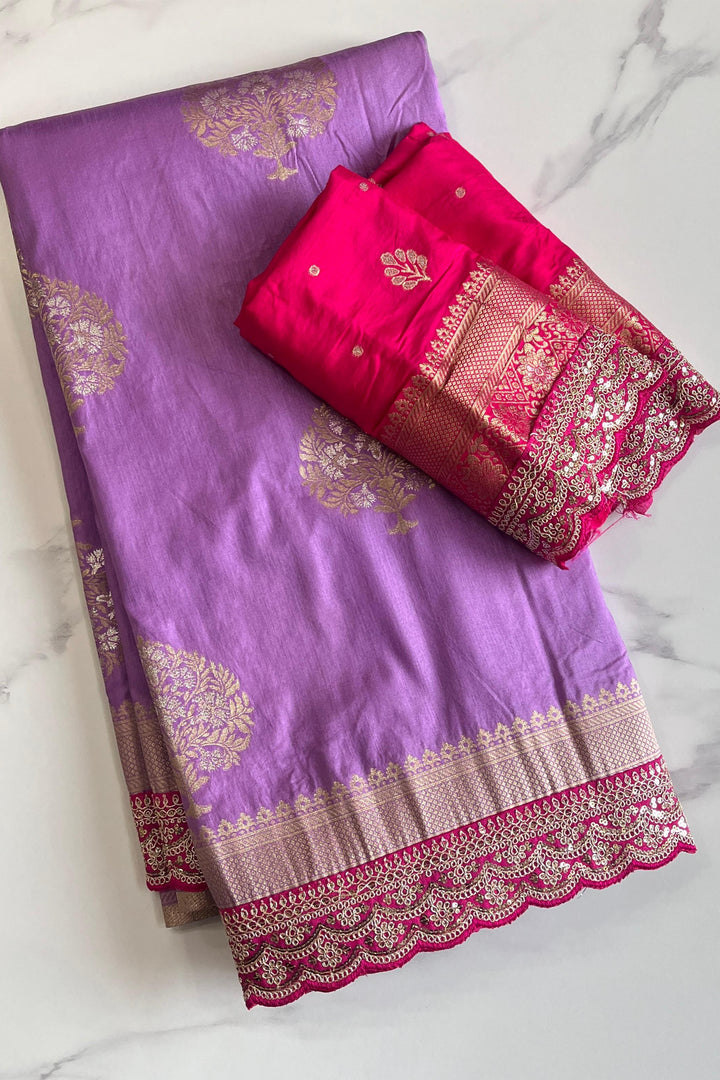 Go With  Banarasi Saree