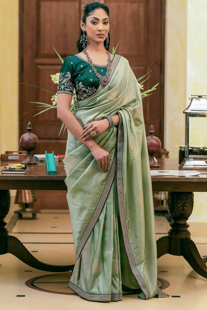 Language Of Heart Banarasi Dola Silk Saree