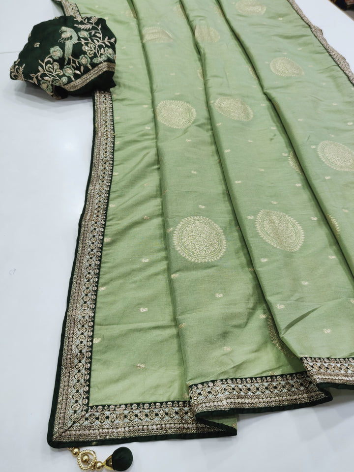 Language Of Heart Banarasi Dola Silk Saree