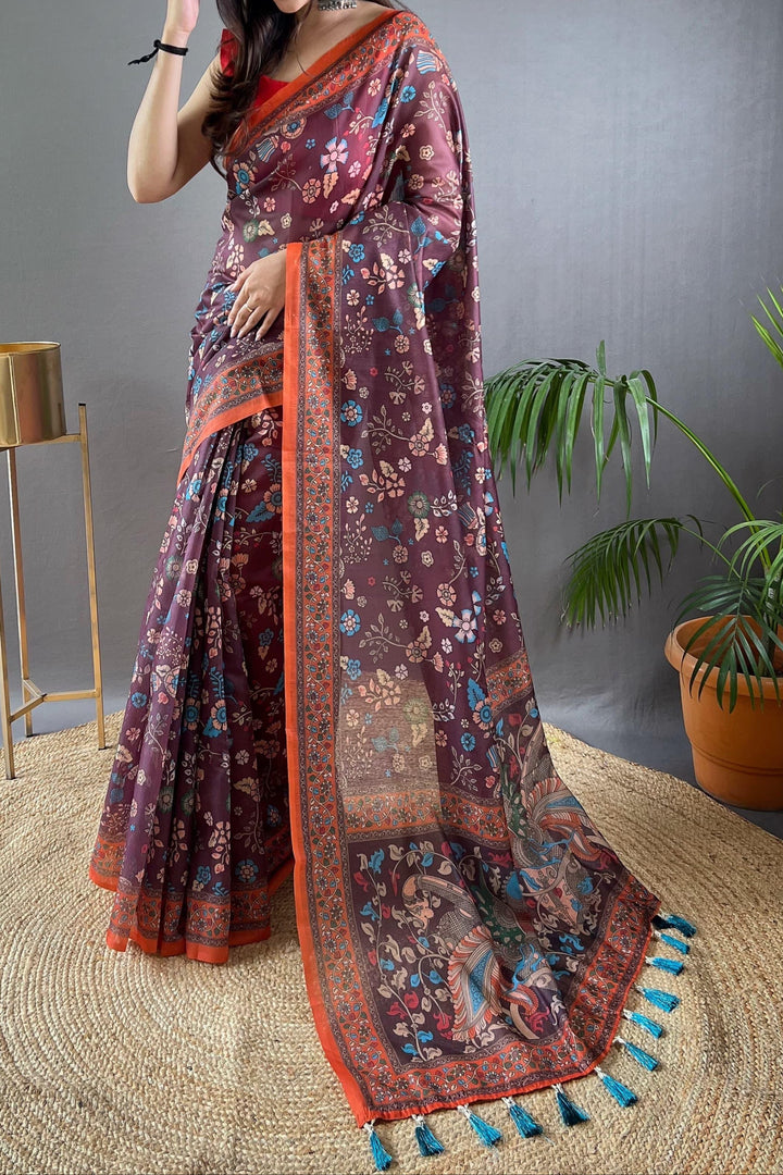 Art Meets Fabric Kalamkari Cotton Saree