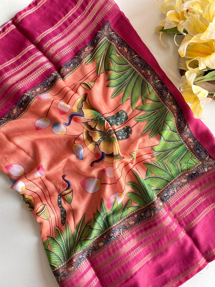 Collection Of Beautiful Days Crepe Chiffon Saree