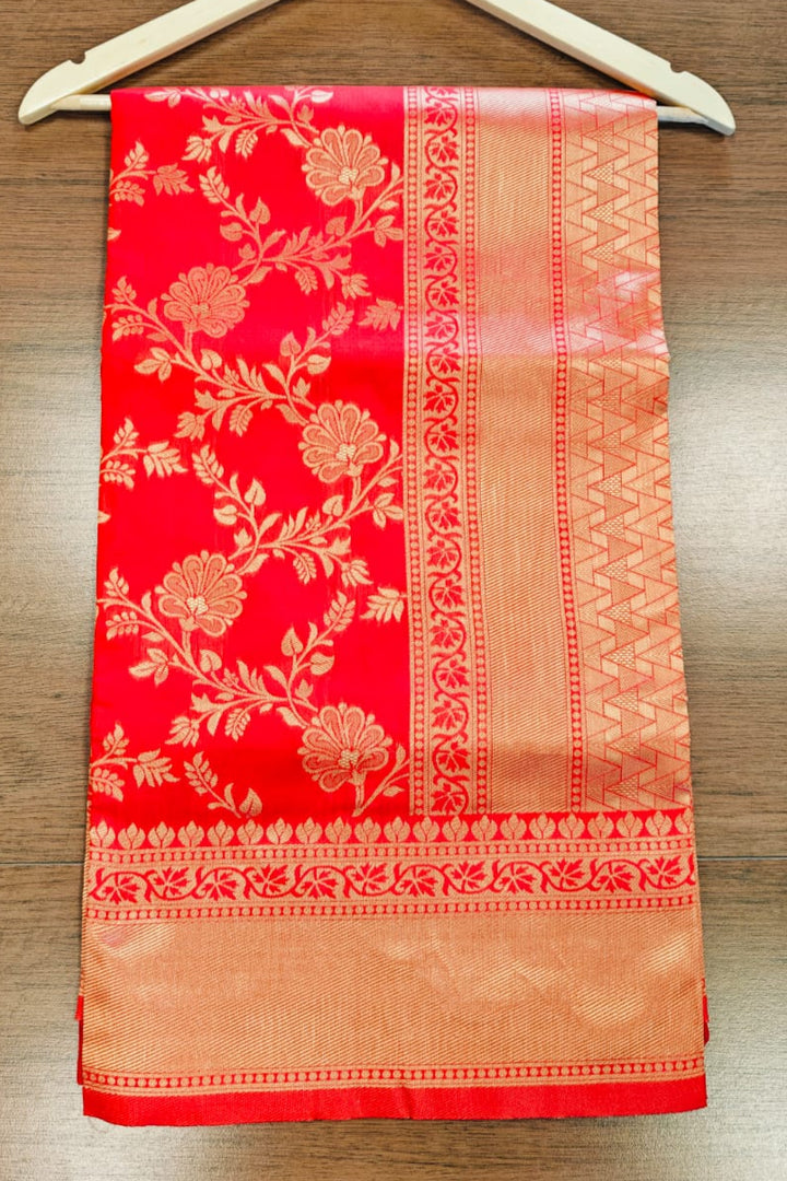 Red Earth Fancy Silk Saree