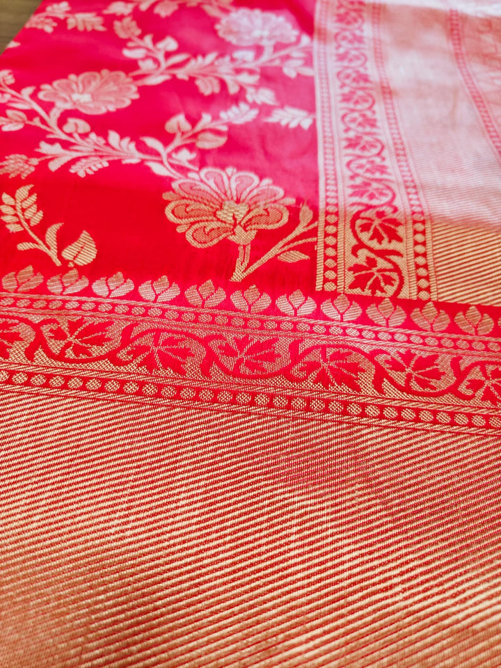 Red Earth Fancy Silk Saree