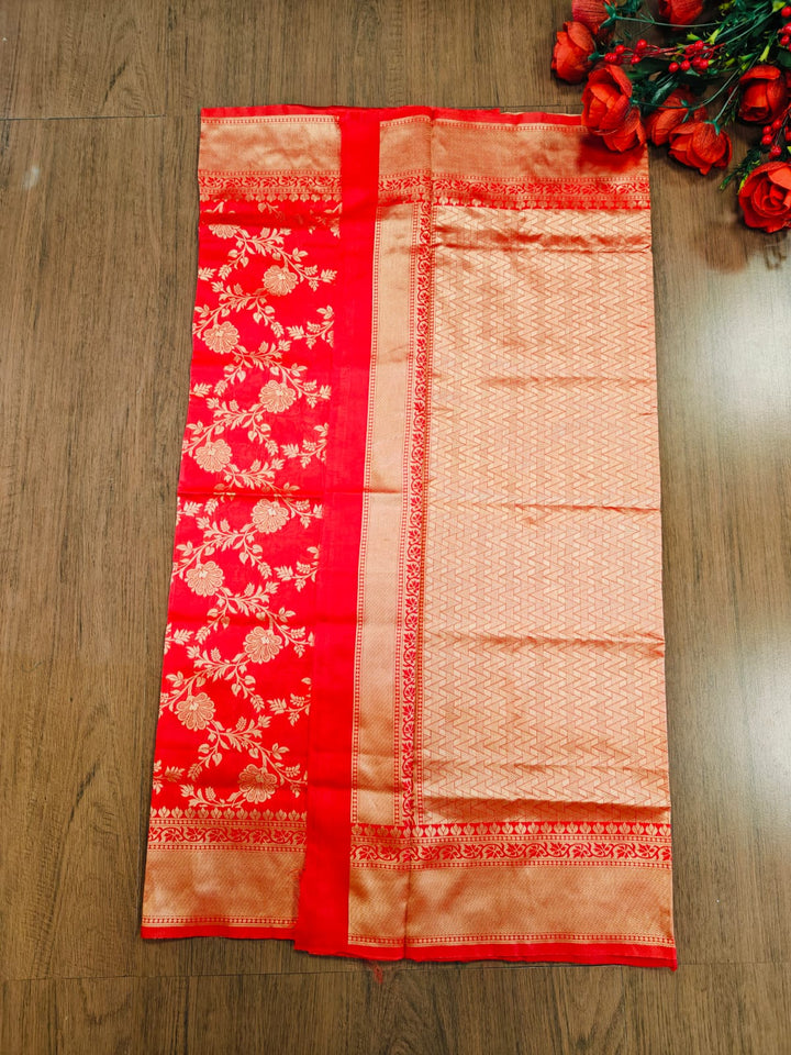 Red Earth Fancy Silk Saree