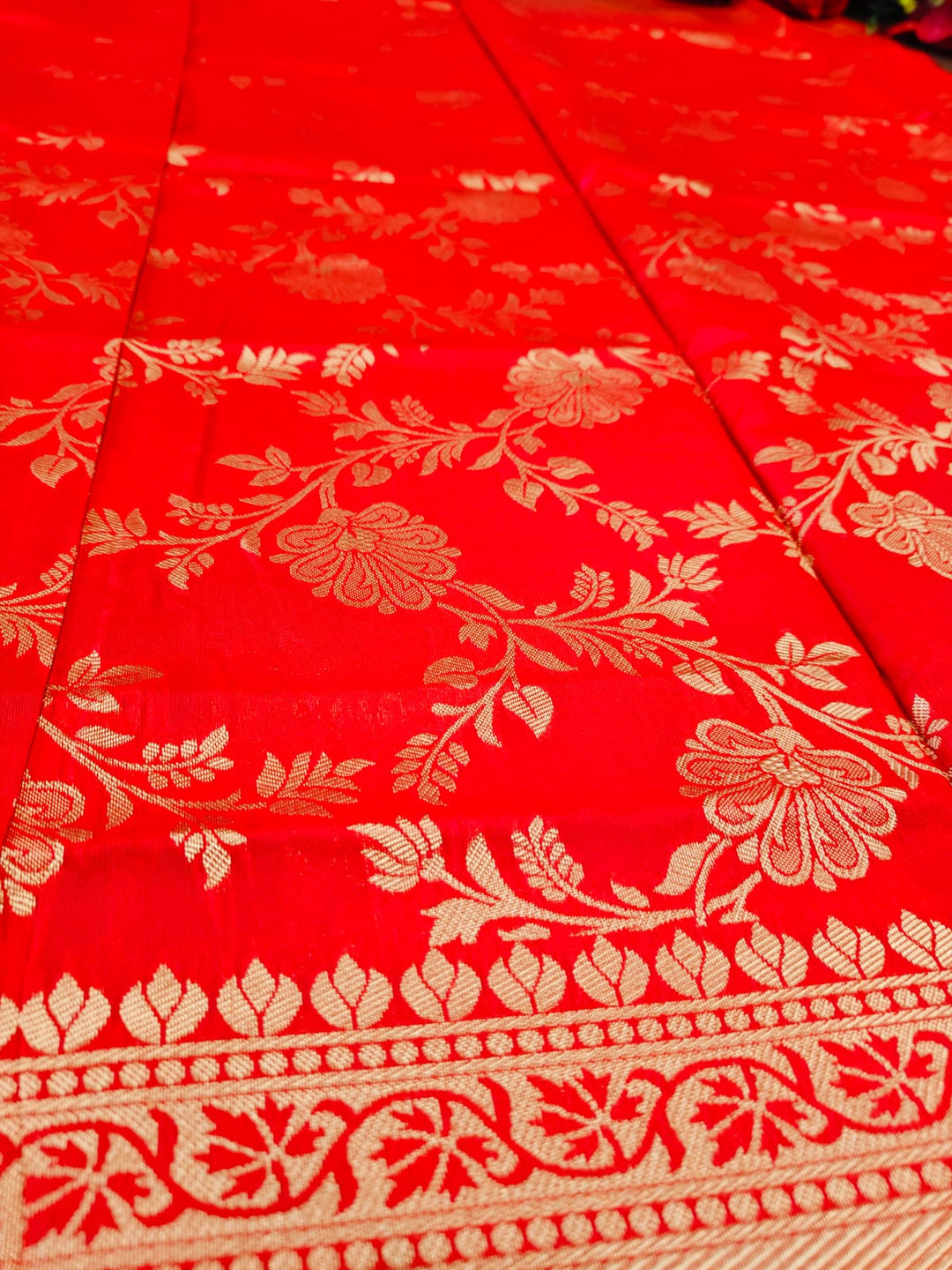 Red Earth Fancy Silk Saree