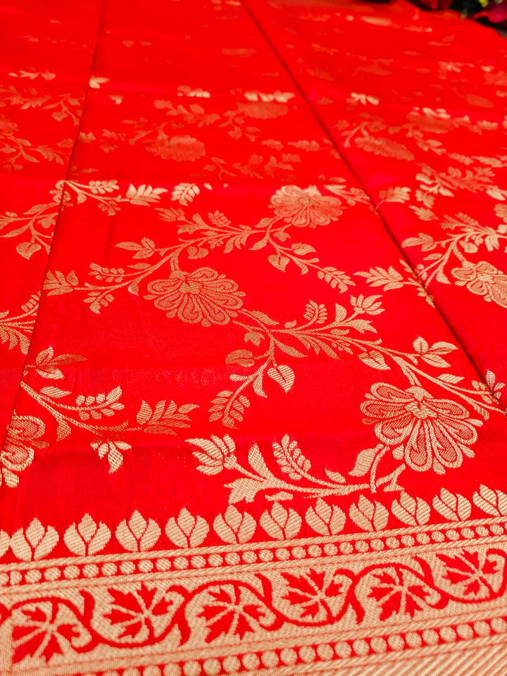 Red Earth Fancy Silk Saree