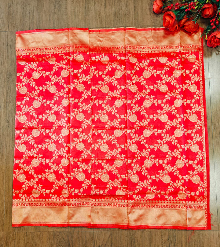 Red Earth Fancy Silk Saree