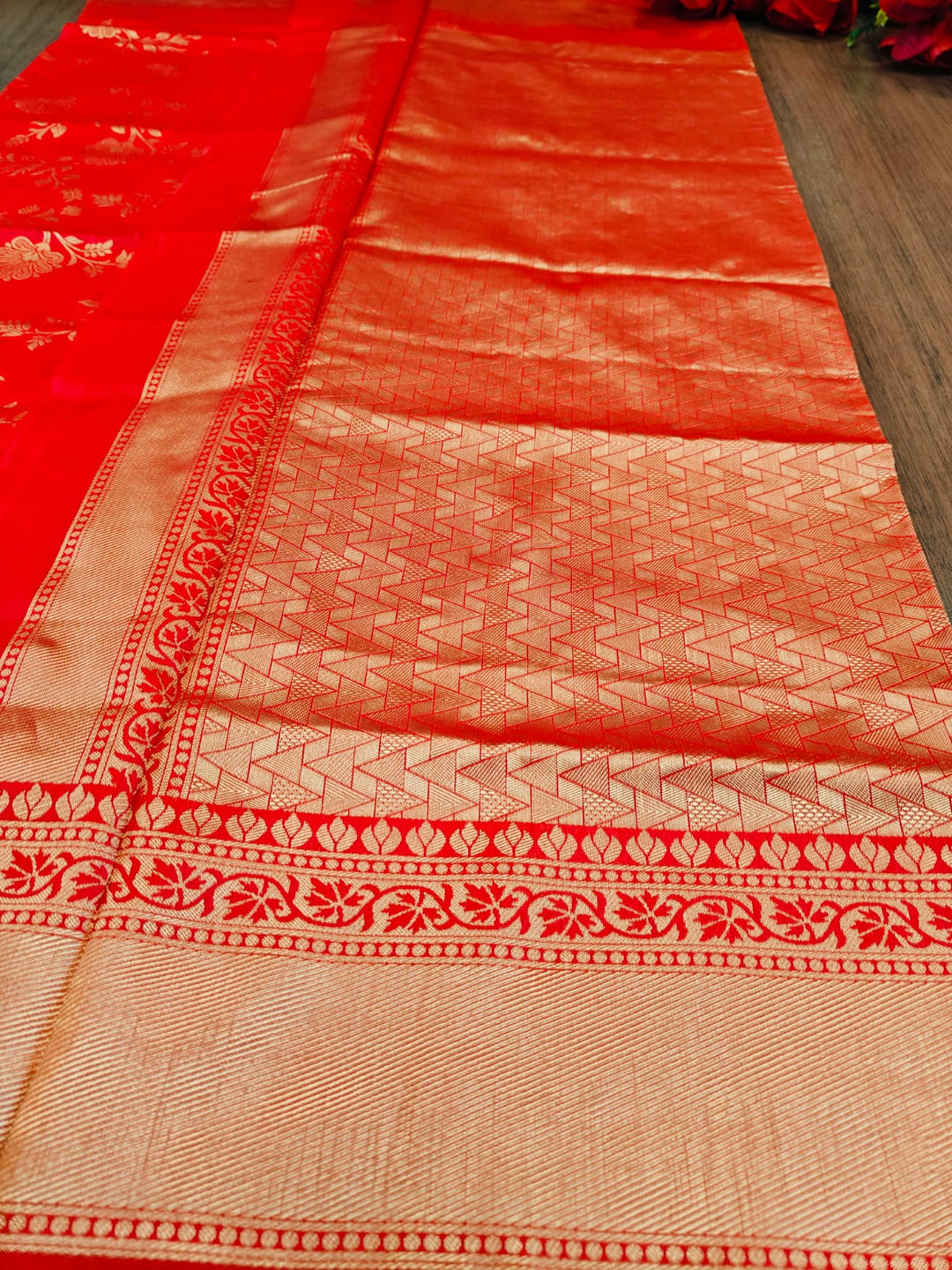 Red Earth Fancy Silk Saree