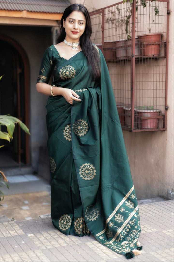 Grace and Glimmer Fancy Silk Saree