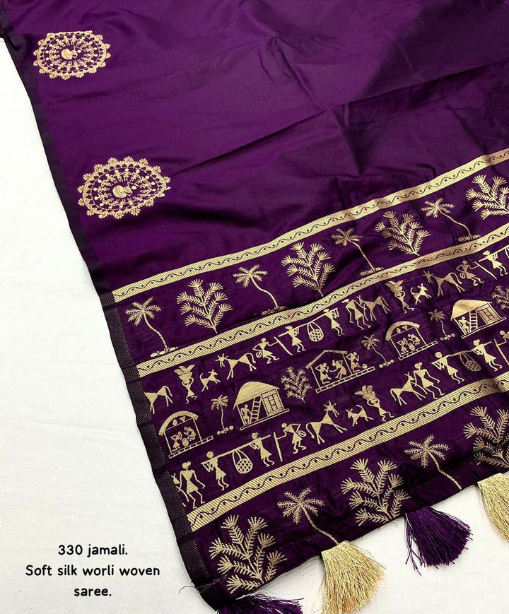 Grace and Glimmer Fancy Silk Saree