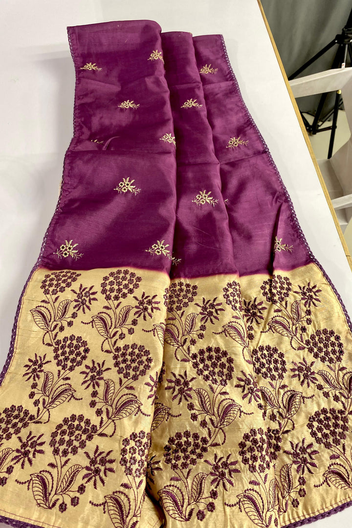 Diamond Dew Tussar Silk Saree