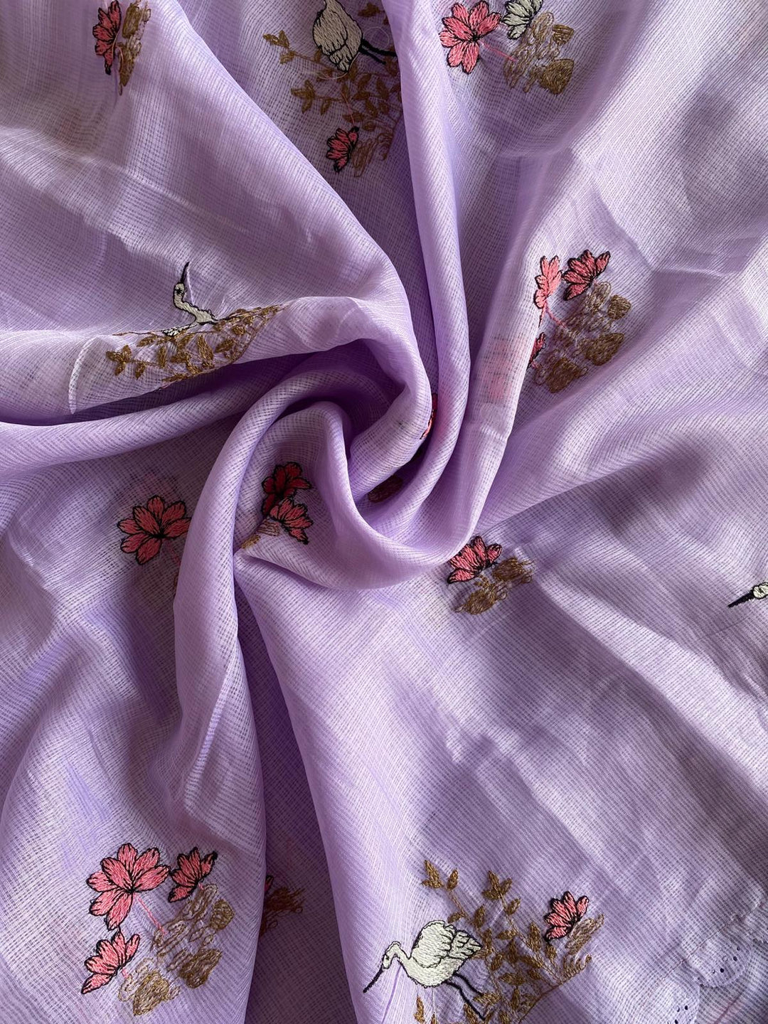 Tradition To Trend Kota Doriya Lavender Saree