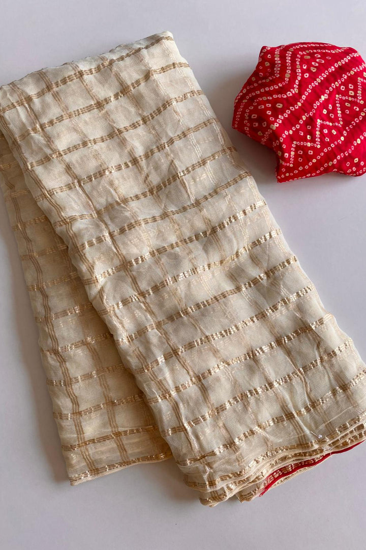 Shine In Every Fold Georgette Silk Saree