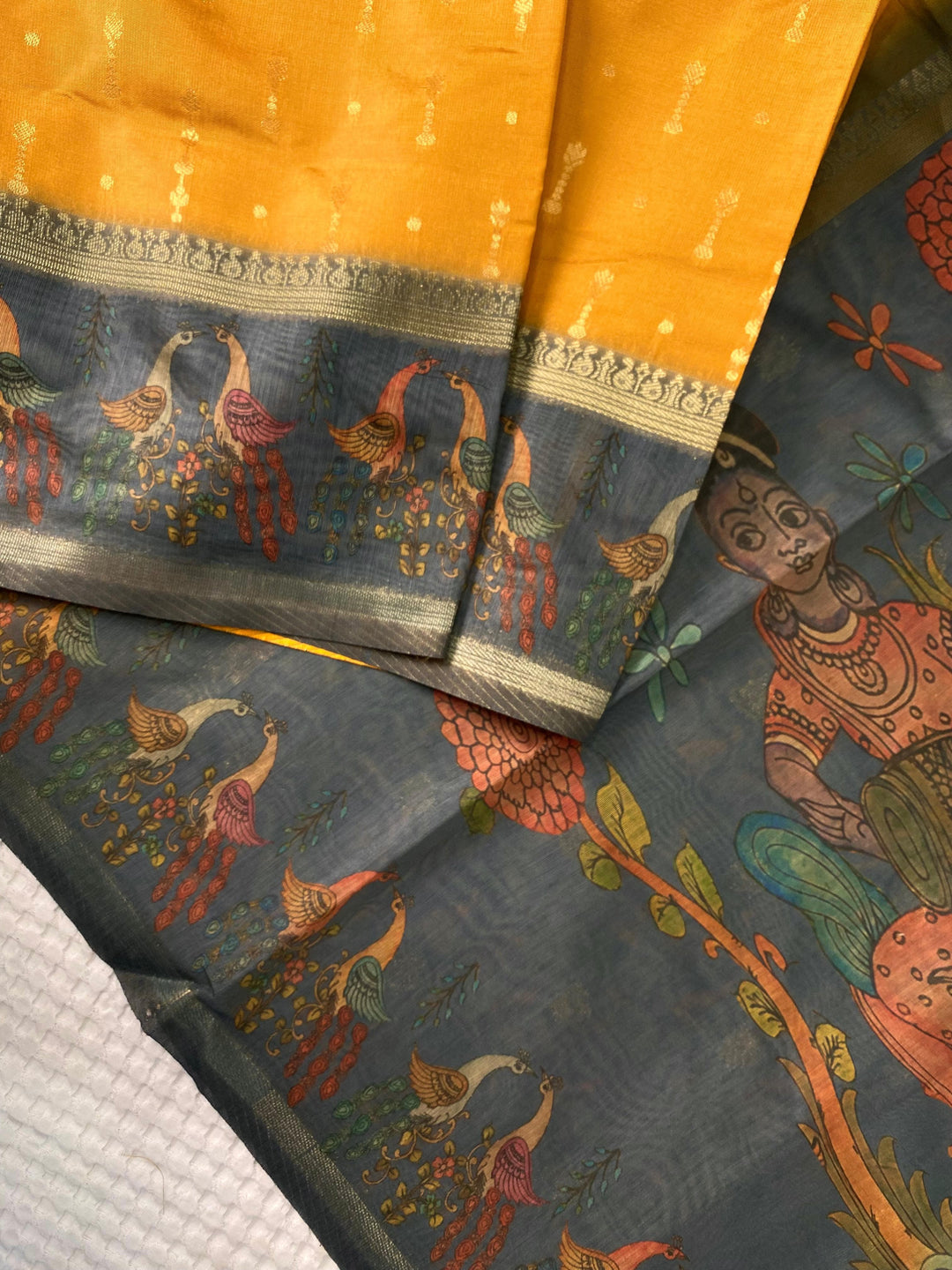 A River’s Path Chanderi Silk Saree