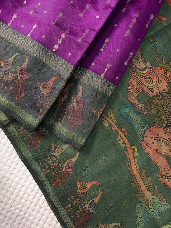 A River’s Path Chanderi Silk Saree