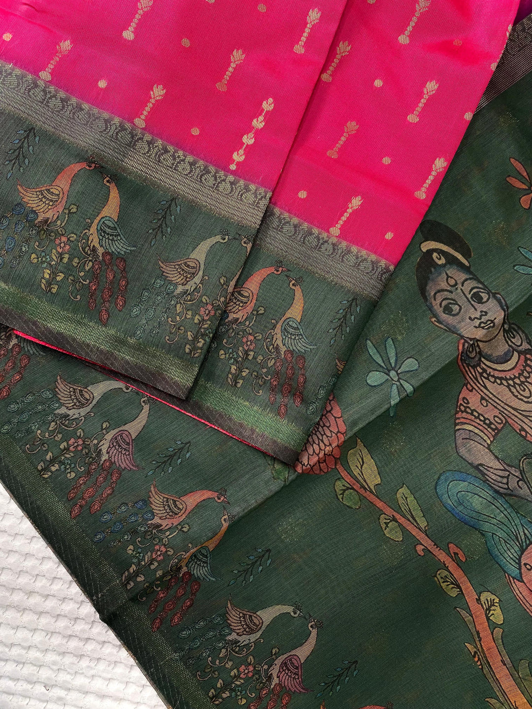 A River’s Path Chanderi Silk Saree