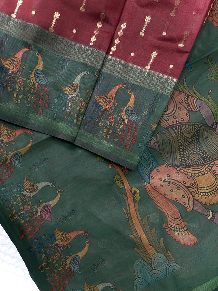 A River’s Path Chanderi Silk Saree