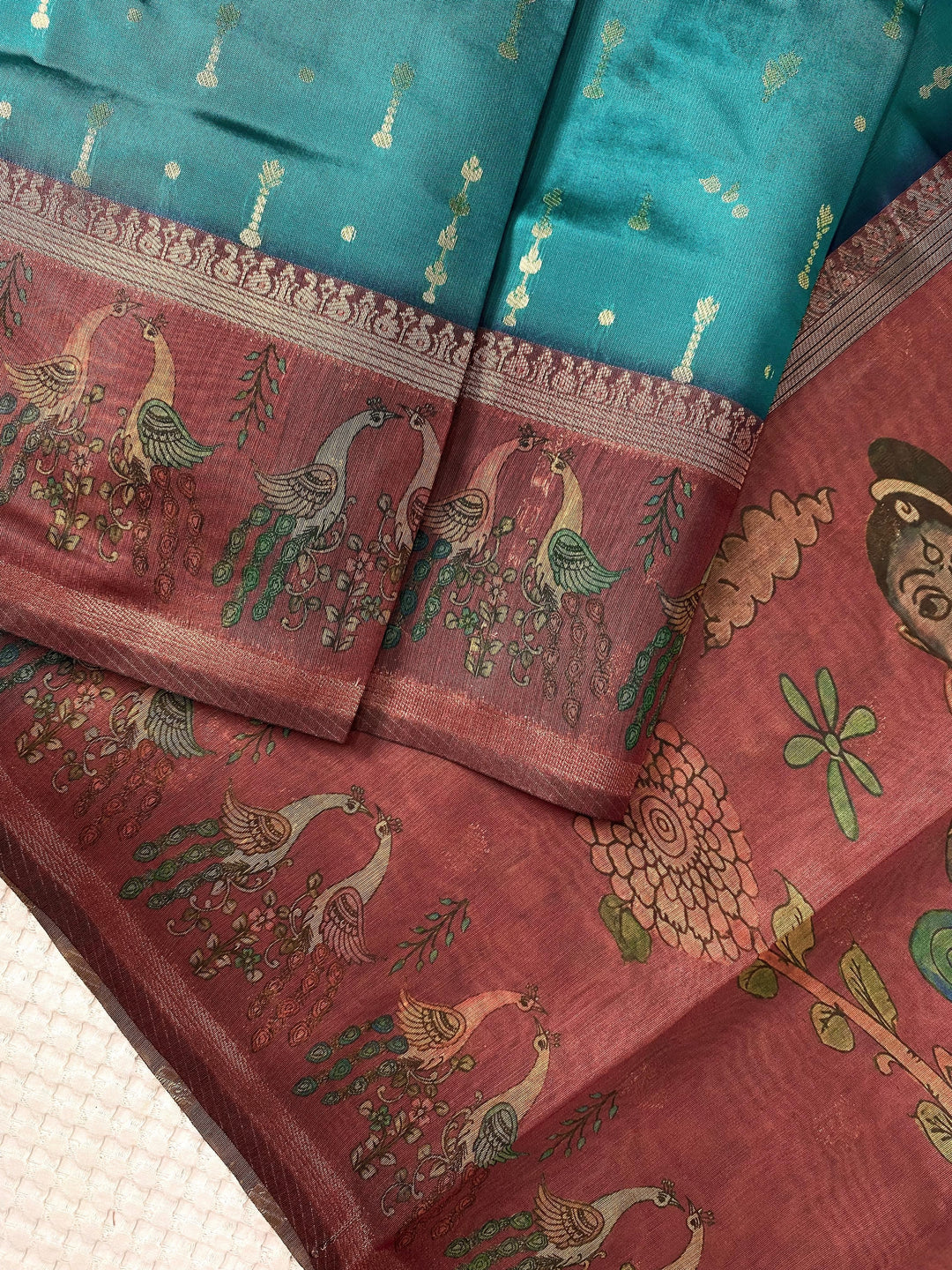 A River’s Path Chanderi Silk Saree