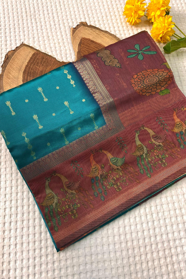 A River’s Path Chanderi Silk Saree