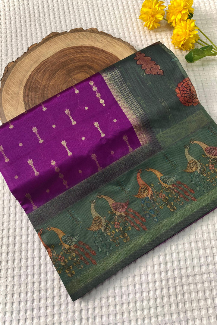 A River’s Path Chanderi Silk Saree