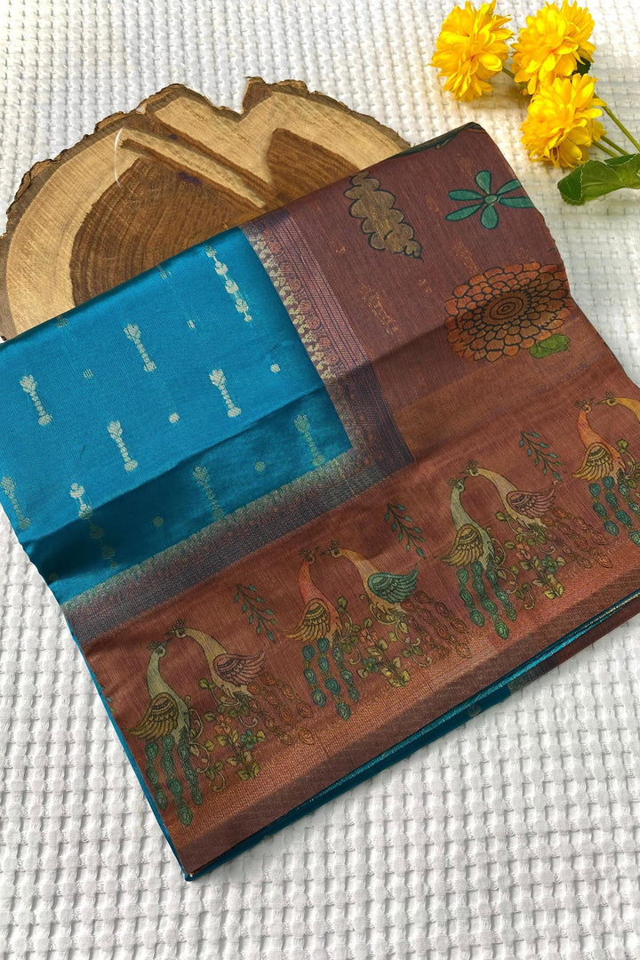 A River’s Path Chanderi Silk Saree