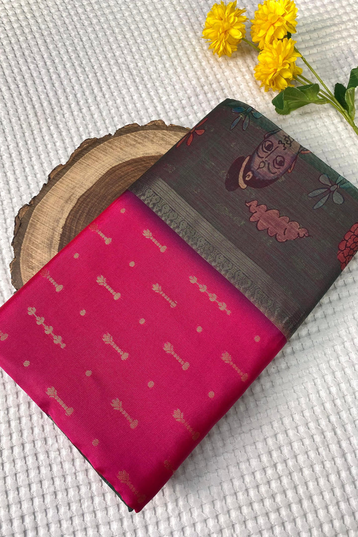 A River’s Path Chanderi Silk Saree